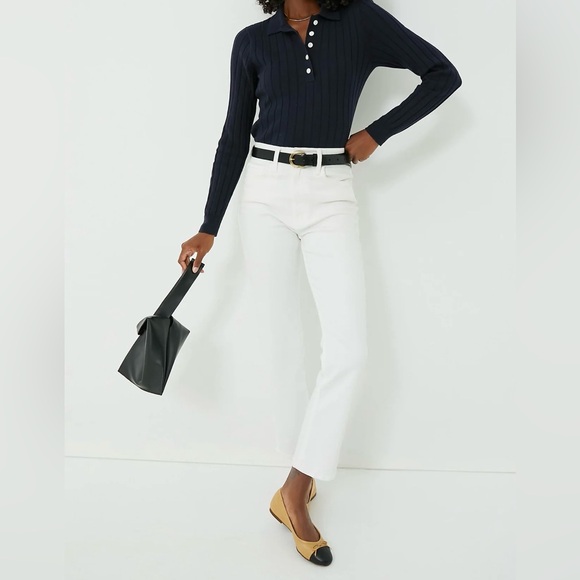 Tuckernuck French Sole Camille Cap Toe Leather ballet Flats New in Box - Picture 6 of 15